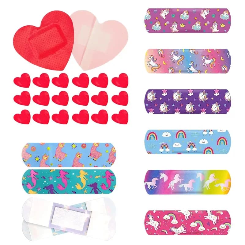 Cartoon Band Aid for Kids Adults Wound Dressing Plasters Tape for First Aid Strips Patch Waterproof Adhesive Bandages Woundplast