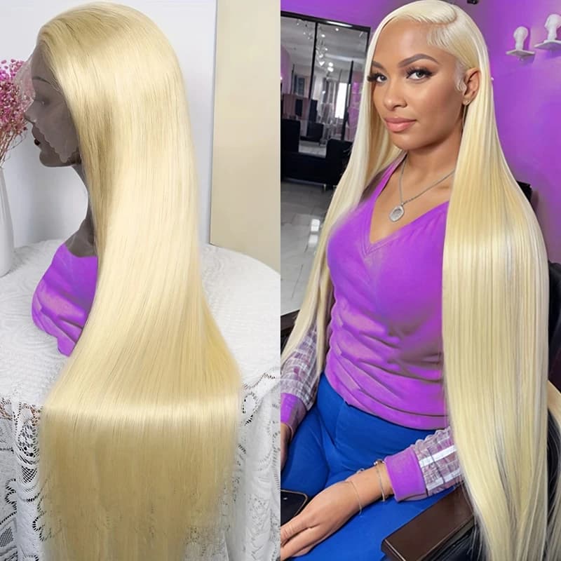 Straight 13x6 HD Transparent Lace Front Wig Human Hair Blonde Lace Front Wigs For Women Choice 613 hd Lace Frontal Wigs