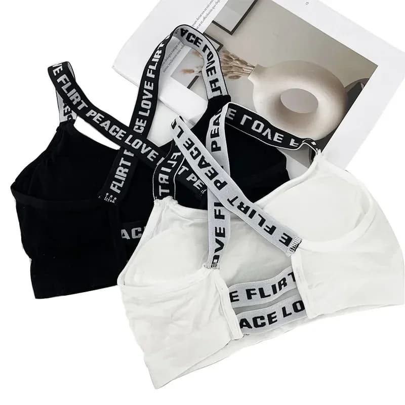 Women Sports Top Vest Sleeveless Bra Pads Lingerie Sexy Woman Push Up Beauty Bralette Wrap All-In-One Women's Tube Top Summer