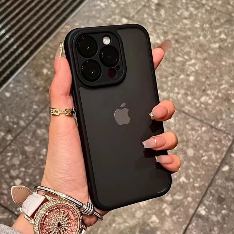 Luxury Matte Shockproof Armor Case For iPhone 16 15 14 13 12 11 Pro Max Plus 16Pro 15Pro ProMax Anti-fingerprint Shock Covers on