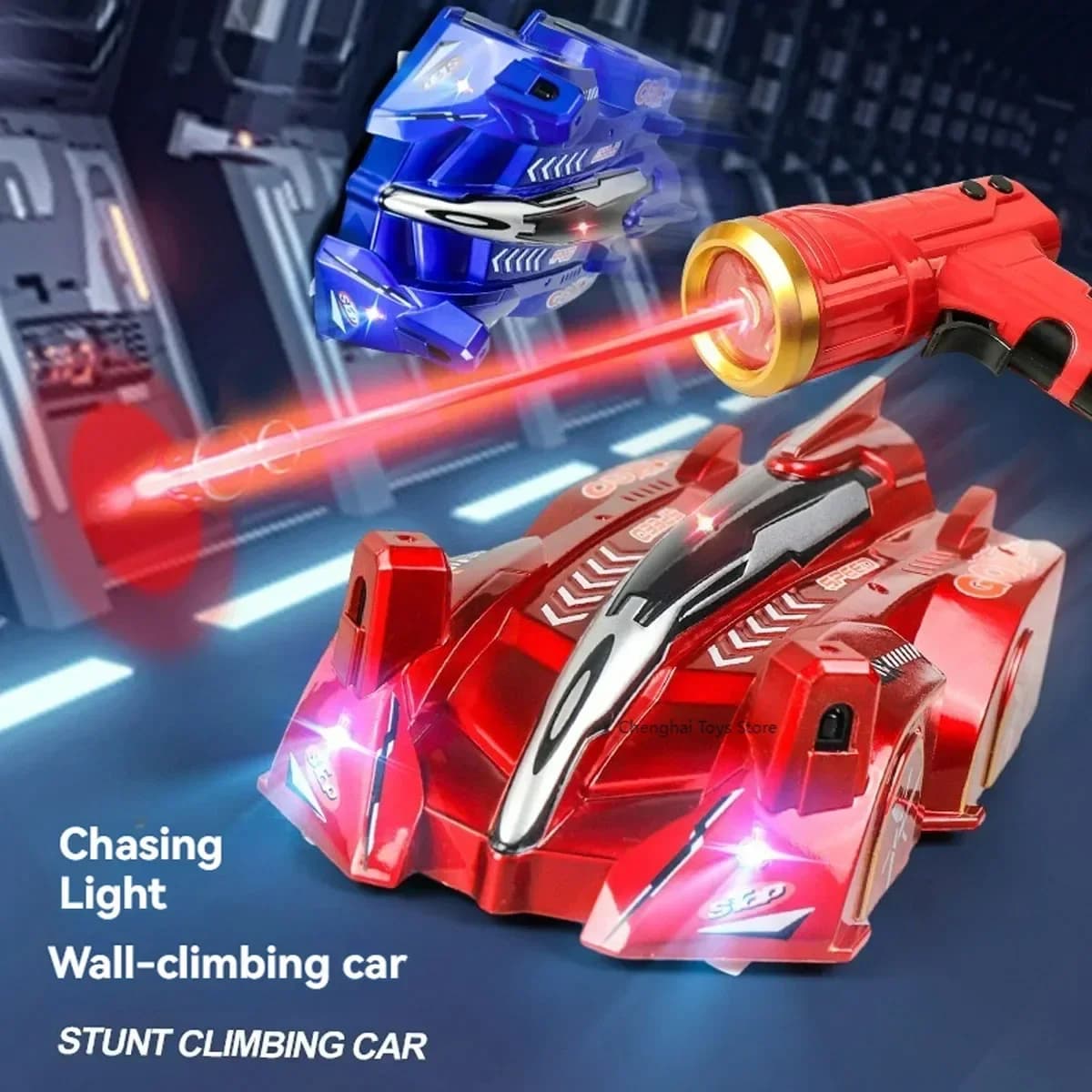 RC Car Stunt Infrared Laser Tracking Ceiling Wall Climbing Vehicle Toys For Children Remote Control Cars Follow Light Boy Gifts