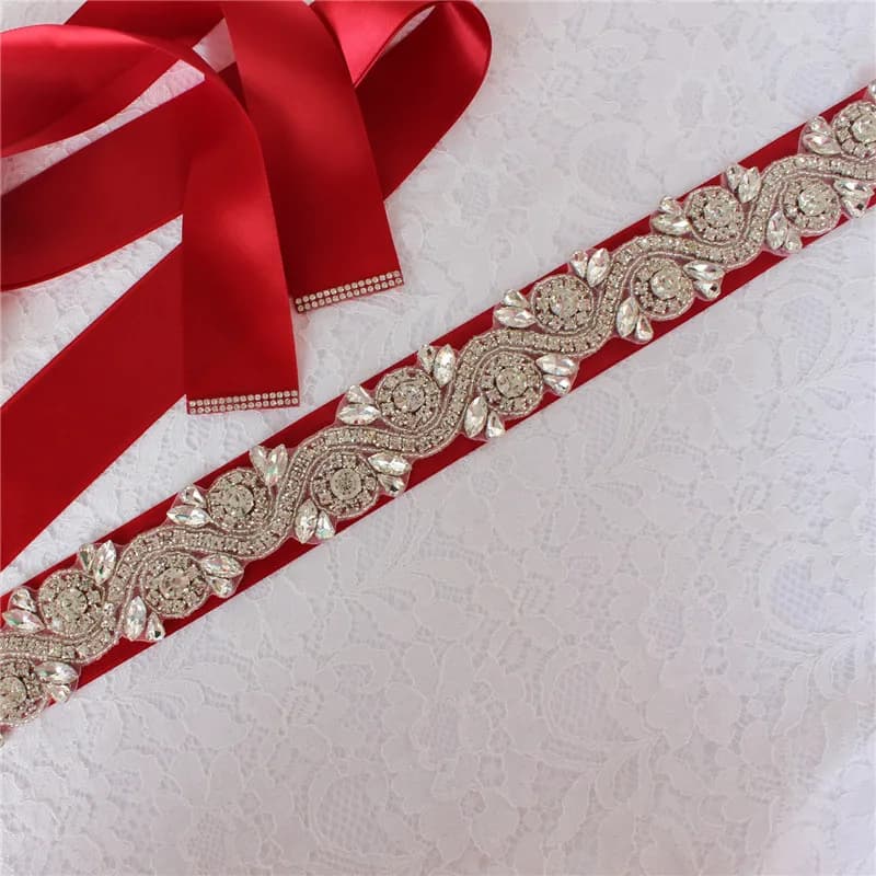 Miallo Handmade Rhinestone Belts for Women Pearl Bridal Wedding Dress Belt Accessories Prom Strass Bride Sash Bridesmaid Gift