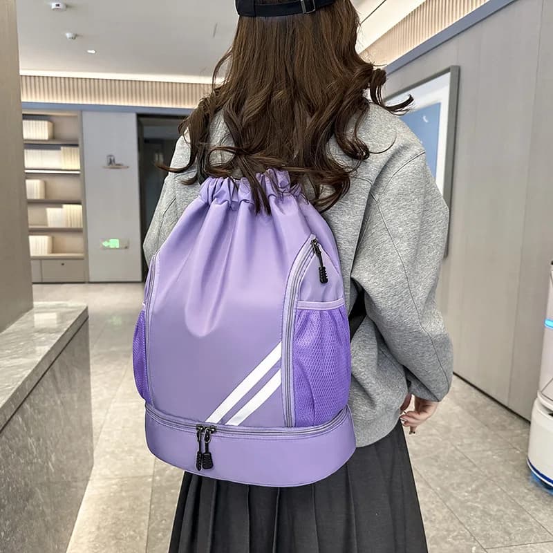 Fitness Gym Bag Backpack Women Men Basketball Backpack Outdoor Soccer Football Storage Bags Training Drawstring Sports Knapsack