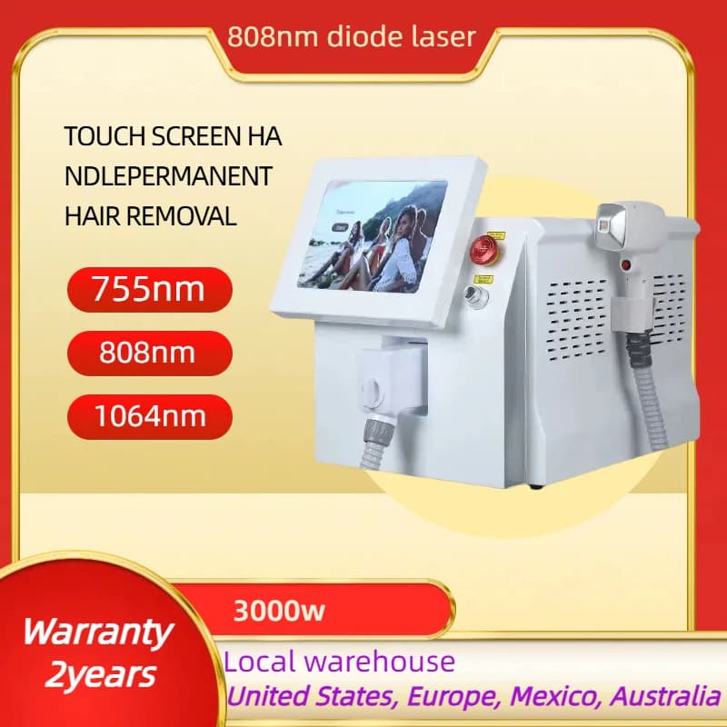 Latest Version High-end Depiladora laser 808NM 755NM 1064NM Diode Laser Hair Removal Machine Safe Painless Permanent Depilation
