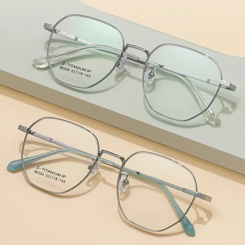 Очки Metal Polygon Vintage Eyeglass Frame Women Men Classic Square Eyeglasses Frames Clear Computer Glasses Oculos Feminino