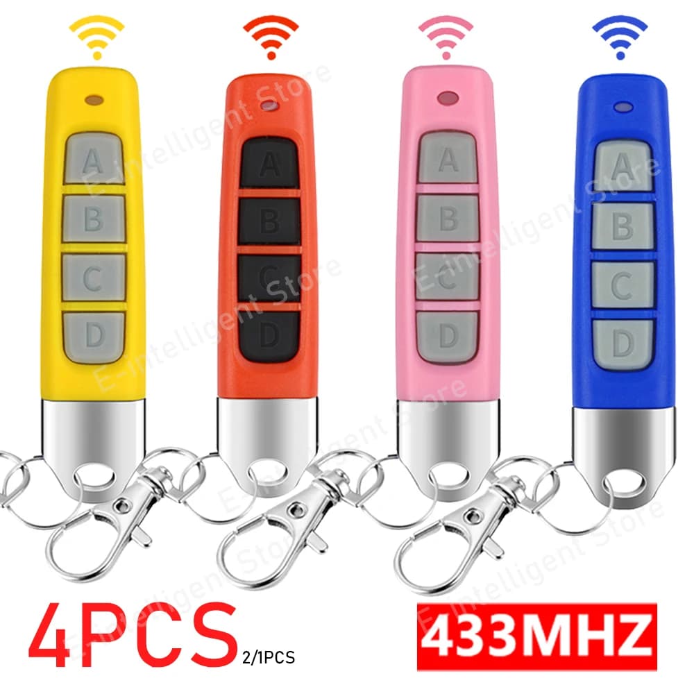 4-1PC Remote Control 433MHZ Wireless Copy Controller For Car Key Garage Door Opener Clone Cloning Code Remote Control Duplicator