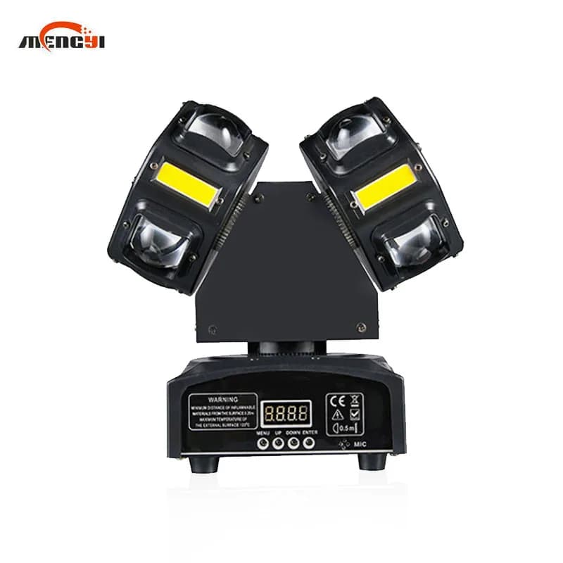 Multi-Effect Two-Arm Hot Wheel Laser Light Rotating Shaking Moving Beam Light Full Color Strobe Light For Party Nightclub