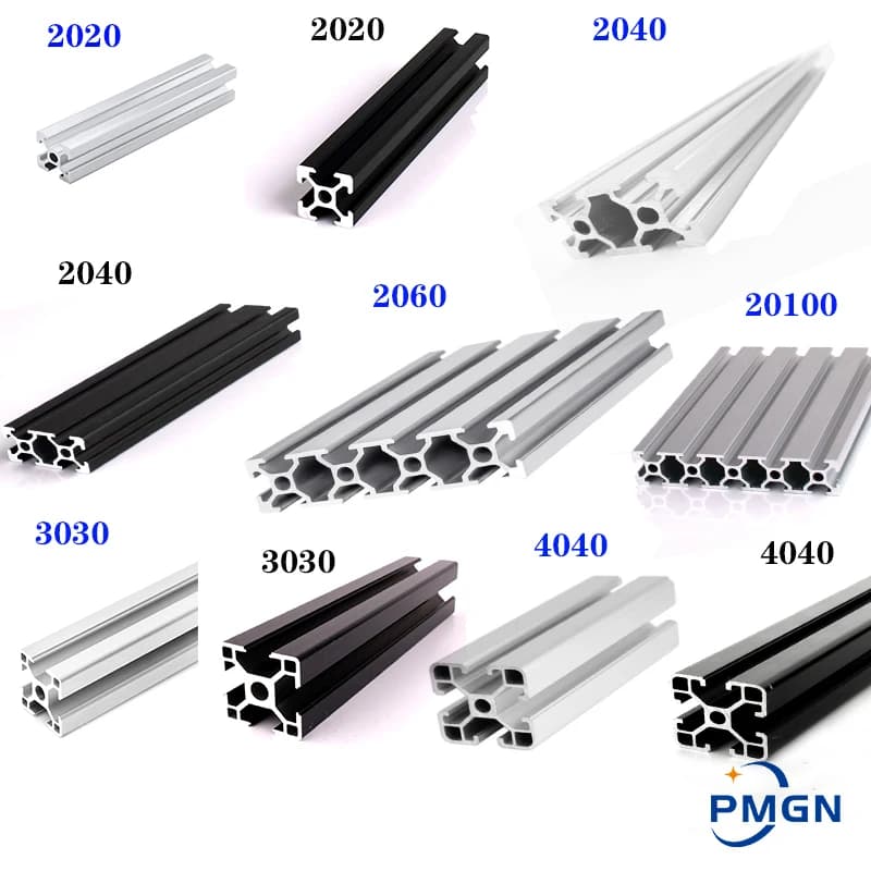 2020 2040 3030 2080 Aluminum Profile 100 200 300 350 400 450 500 550 600 mm Linear Rail Extrusion Extrusion CNC 3D Printer Parts