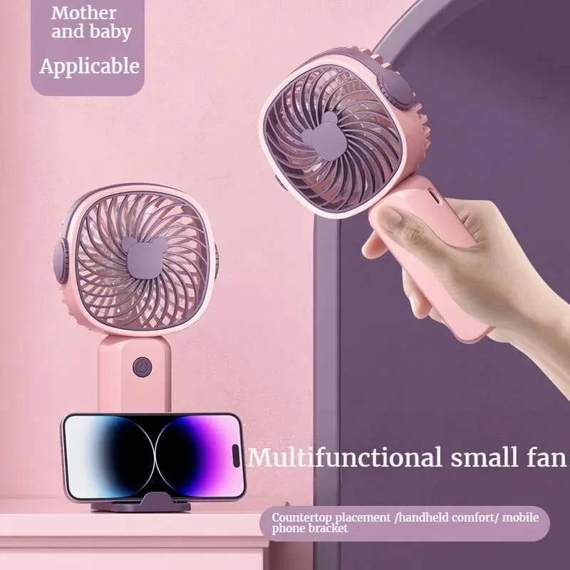 Mini USB Handheld Fan, Multi-Functional, Desktop With Stand, Eectric, Portable, Small, Outdoor, Students