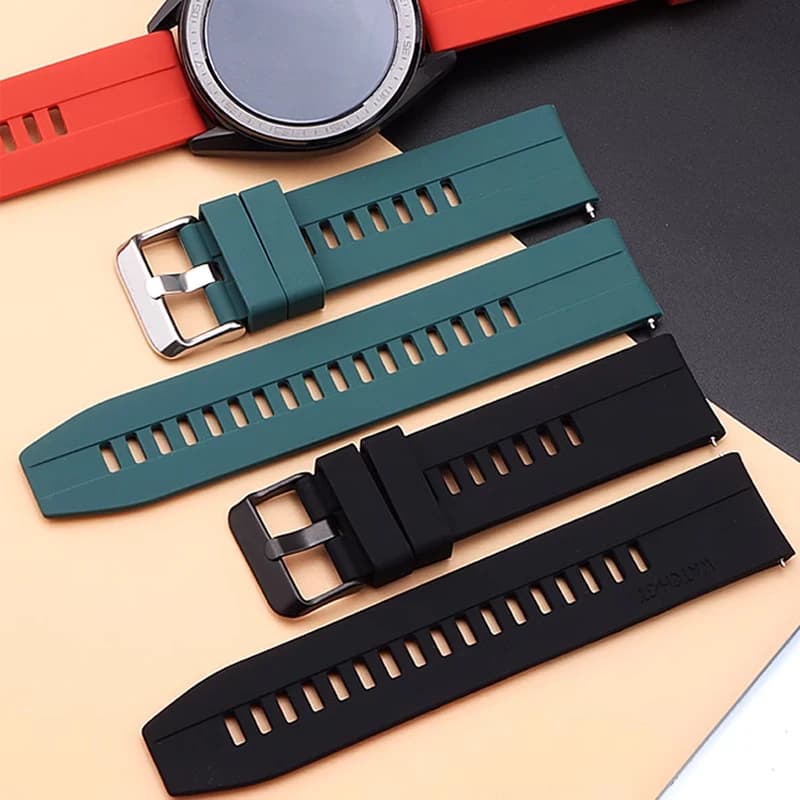 22mm Watch Strap For  Huawei Watch gt 6/5/4/2/2e/3 pro Silicone Smartwatch Belt Bracelet Samsung Galaxy watch 3/45mm/46mm Band
