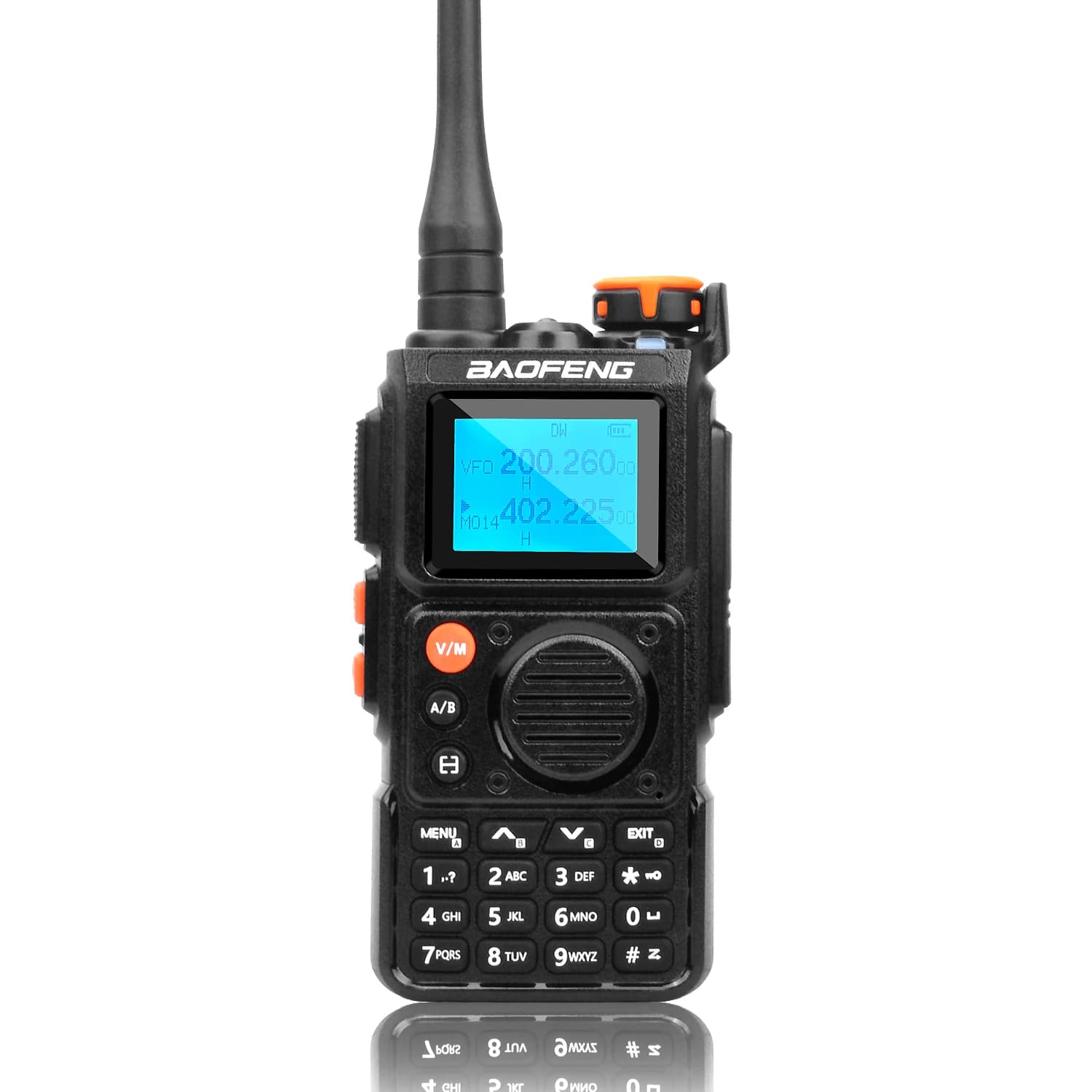 Baofeng Walkie Talkie K6 Aircraft Multi-Band 999Ch 5W 1.44" Screen Wireless Freq Copy 1750Hz Noise Cancel Dual Wait FM Radio