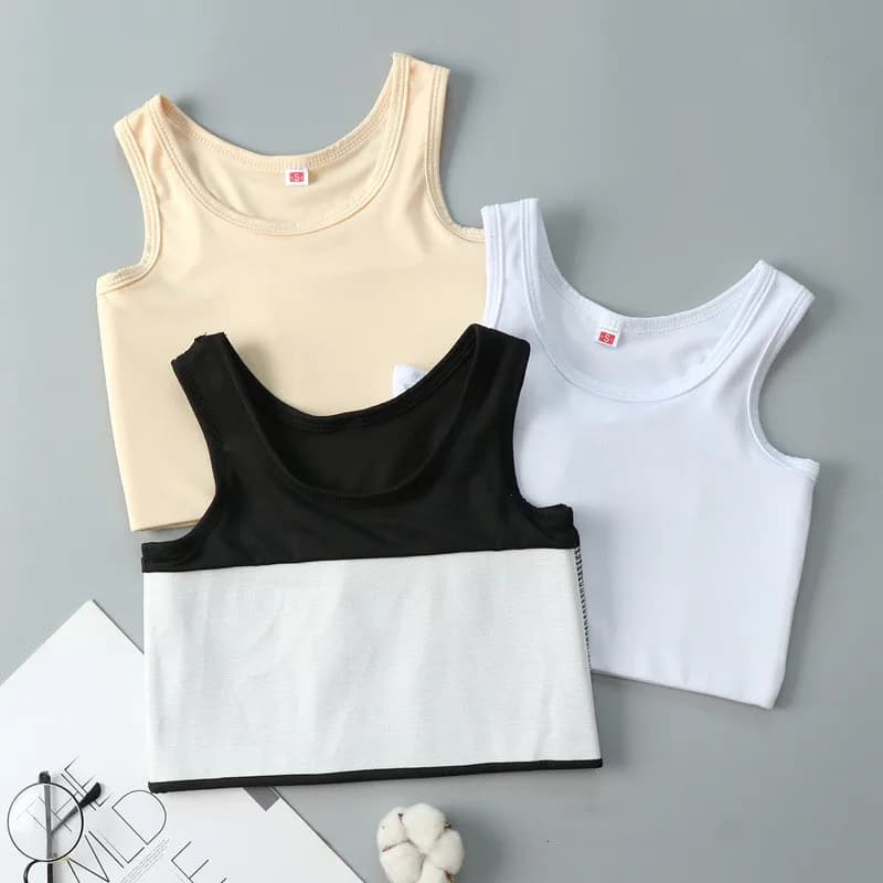 Women Flat Chest Binder With Bandage Pullover Half Length Corset Tank Top Transboy Lesbian Trans Underwear Vest Breast Binder