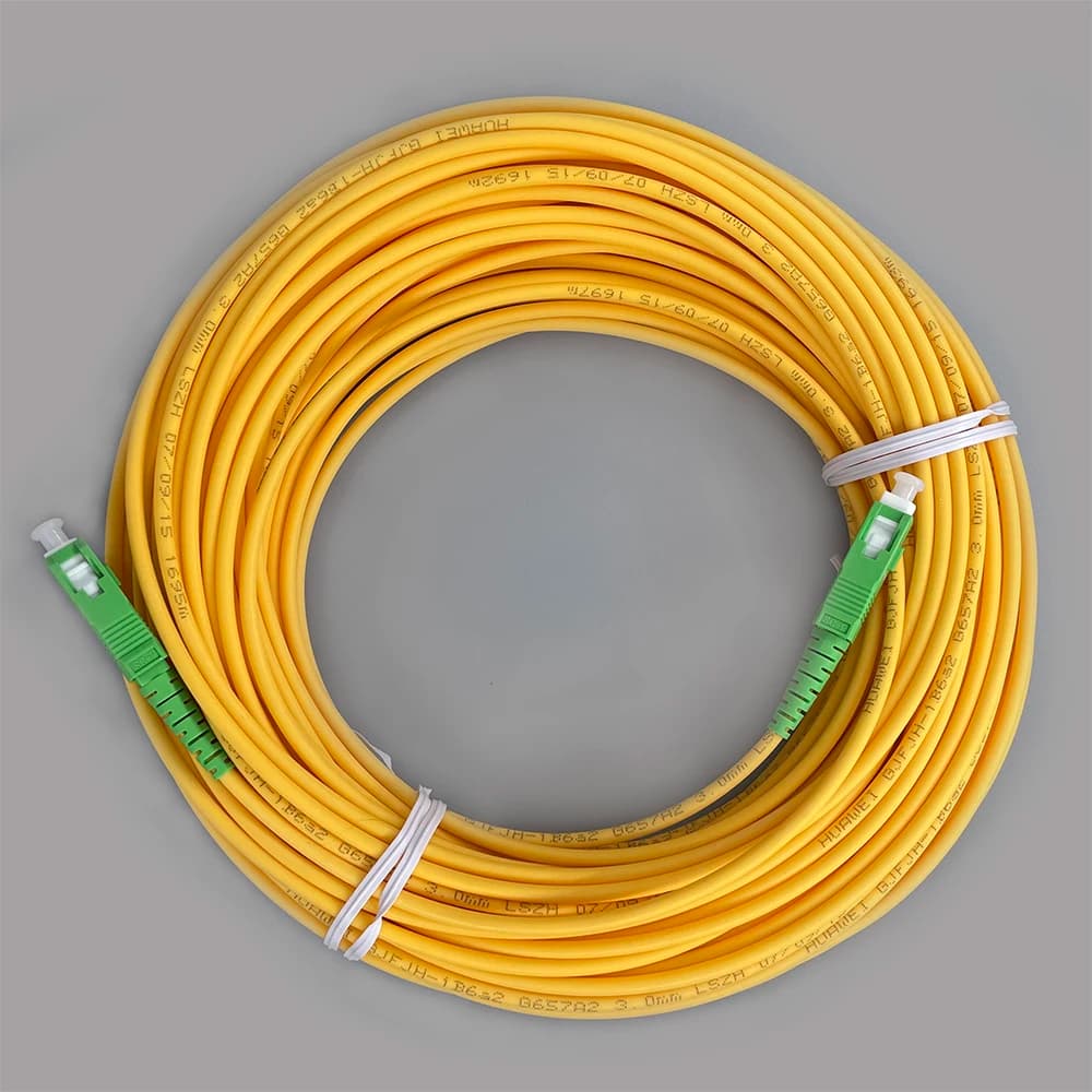 15M 20M 30M Fiber Optic Patch Crod  SC/APC to SC/APC  Single Mode 9/125um   3.0mm  Fibra Opitca Cable  Opitcal Cables