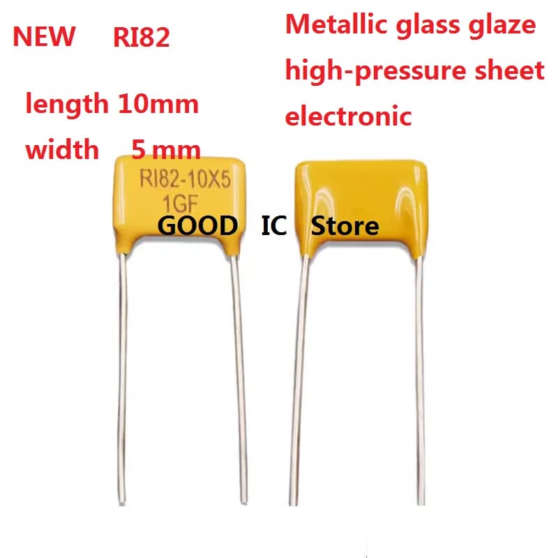 10PCS NEW 10X5mm HVR82-10X5mm Glass Glazed Microphone Accessories 5M 10M 20M 300M 50M 1G 2G Non Inductive High Voltage Resistors