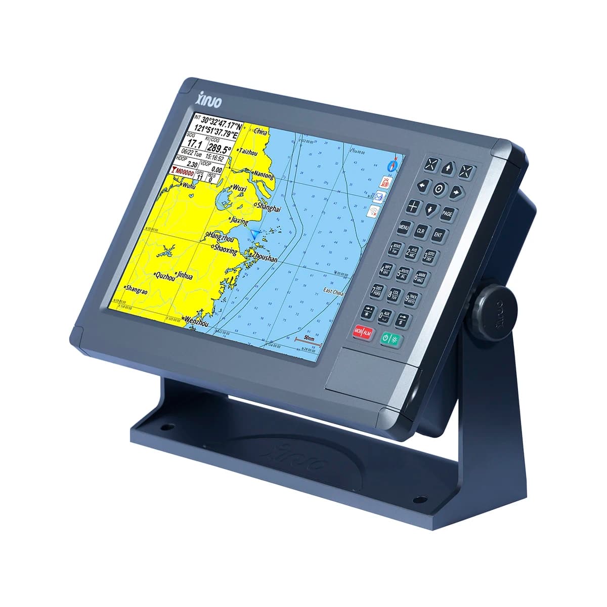 Factory direct marine GNSS chart plotter XINUO GN-150 series GN-1510 10" marine GPS chart plotter NMEA0183 CE IMO CCS IP65