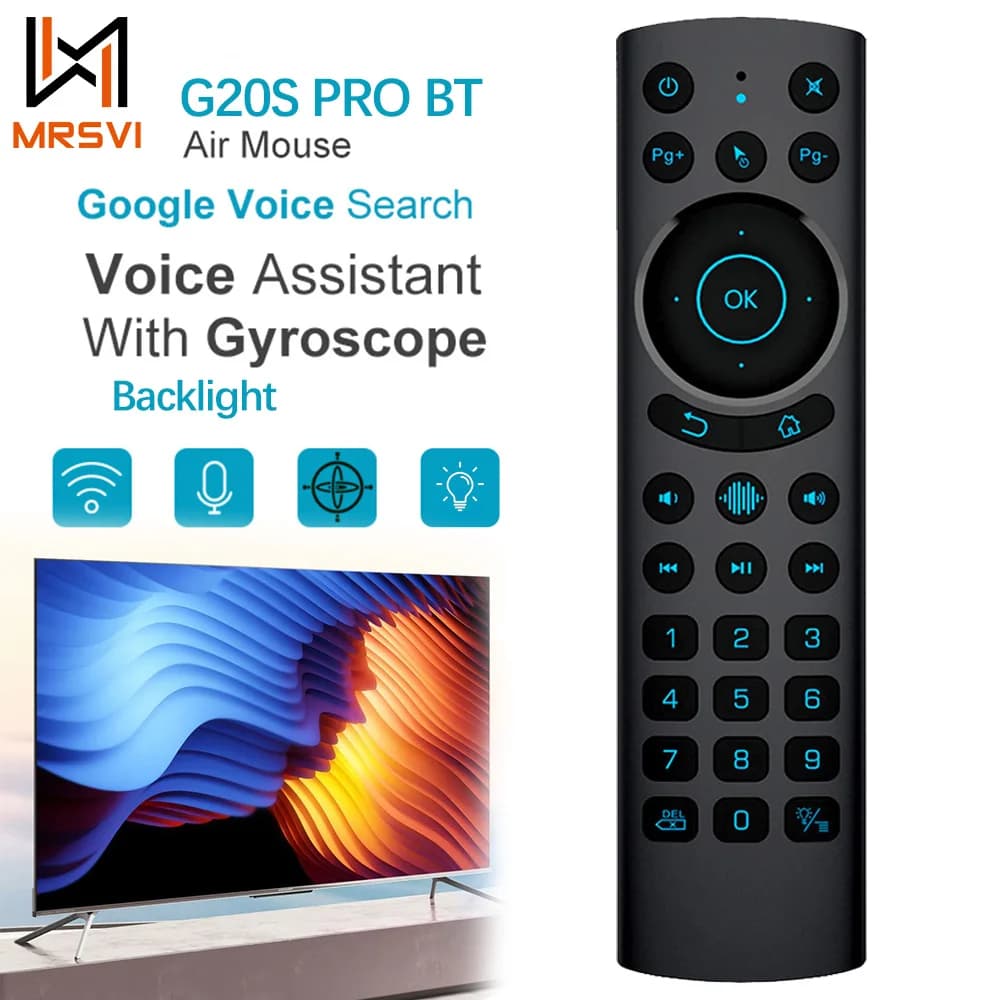 Replacement Voice Remote Control Backlit Air Mouse G20S Pro BT 2.4G Wireless Bluetooth Microphone Gyroscope for Android Tv Box