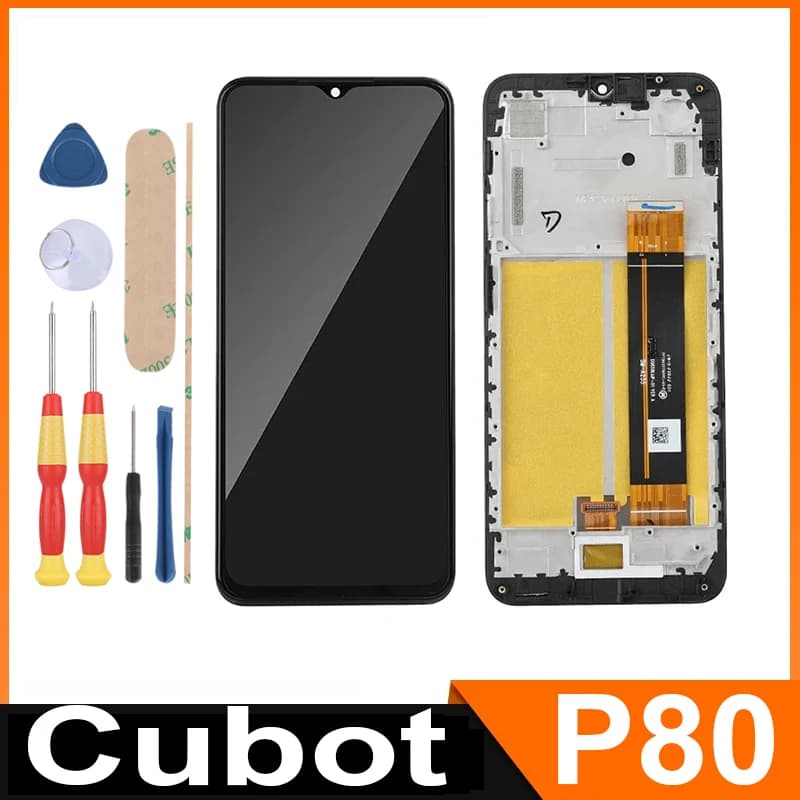 For Cubot P80/ 6.58" FHD+ LCD Display + Touch Screen+With Frame