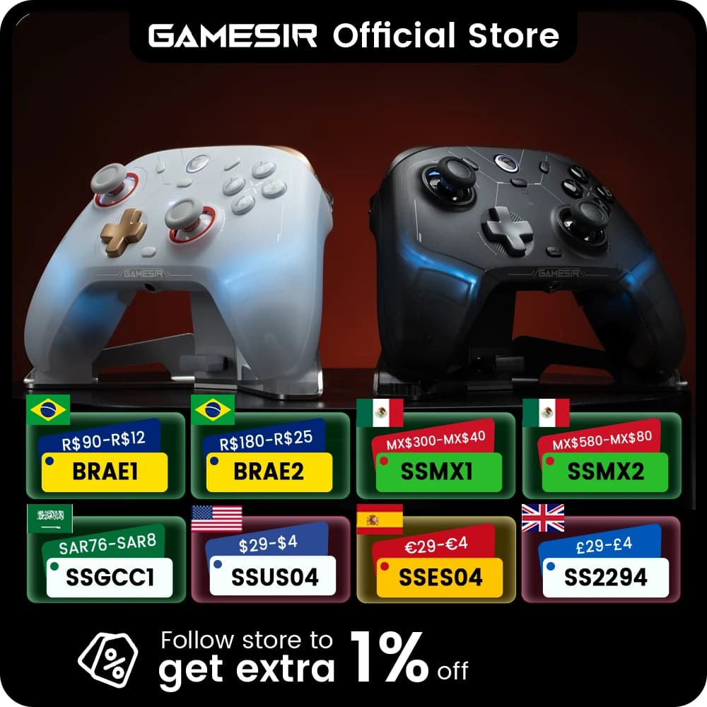 GameSir Cyclone 2 Wireless Controller for Nintendo Switch 2 / iPhone / Android, Bluetooth Gamepad with Hall Effect Joystick