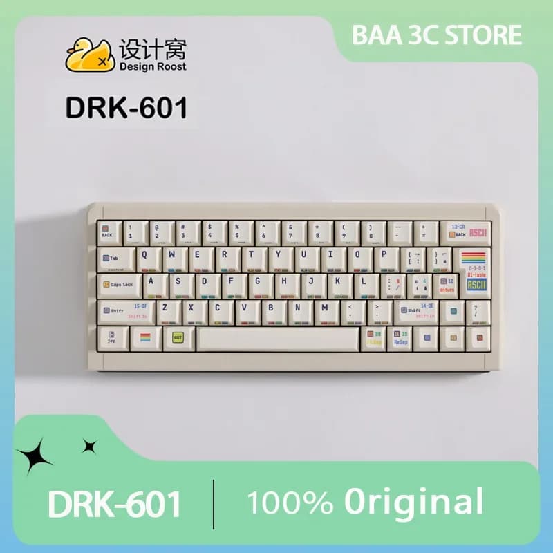 DRK-601 Custom Mechanical Keyboard Kit Aluminum Alloy Full Key CNC 60% Universal Keyboard Shell Ergonomic Computer Accessories