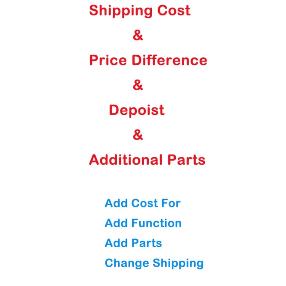 Spare Parts Addtional Parts Deposit Price Difference