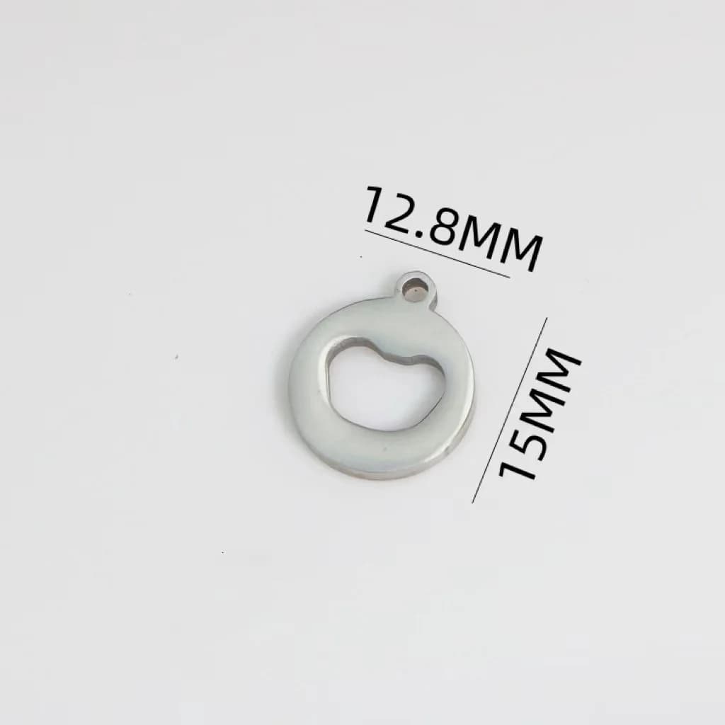 4psc Mirror Polish Stainless Steel Charms Hollow little bear pendant for make DIY Handmade jewelry necklaces Accessories