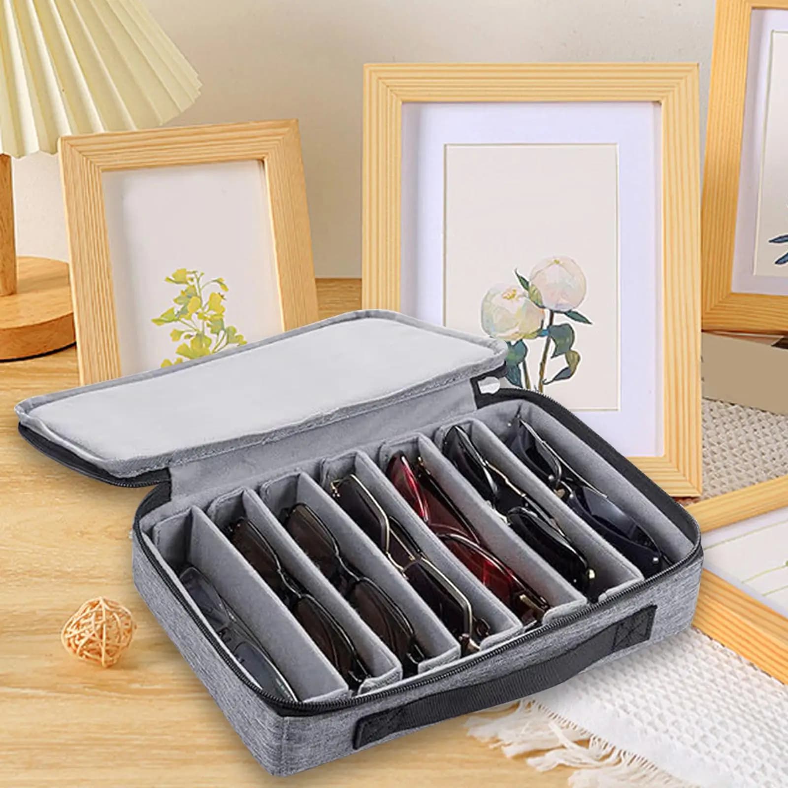 Sunglasses Organizer for Women Men Easy to Carry Stylish Portable Adjustable