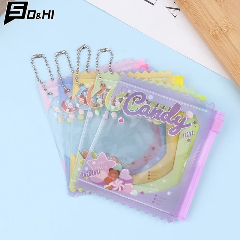 5Pcs Candy Bag Props Badge Storage Display Bag Pendant Protective Shell Card Bag