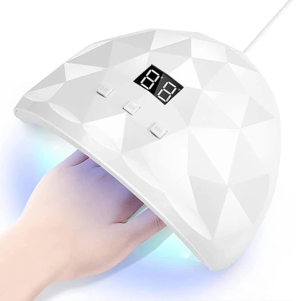 LULAA UV Nail Polish Lamp Gel Curing Polishing Lamp with Three Timing Modes & Automatic Sensing Mode Is Suitable for Home Salon