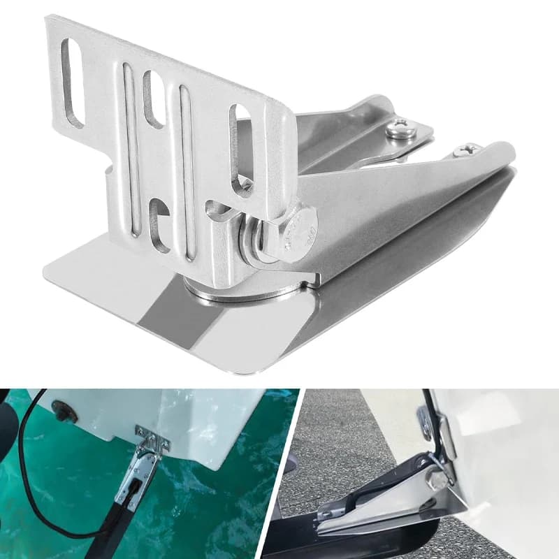 0101200611 Heavy Duty Transom Mount with Spray Sheild Compatible 4pin, 8pin 12pin Transducer-Easily Attach Mounting Bracket