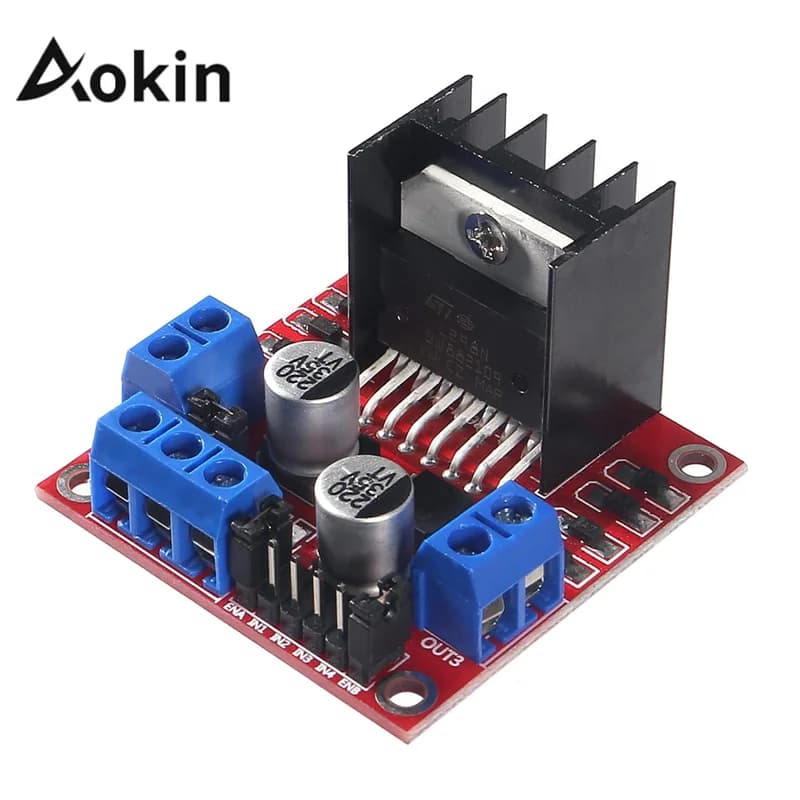 Aokin L298N Driver Board Module L298 Stepper Motor Smart Car Robot Breadboard Peltier High Power