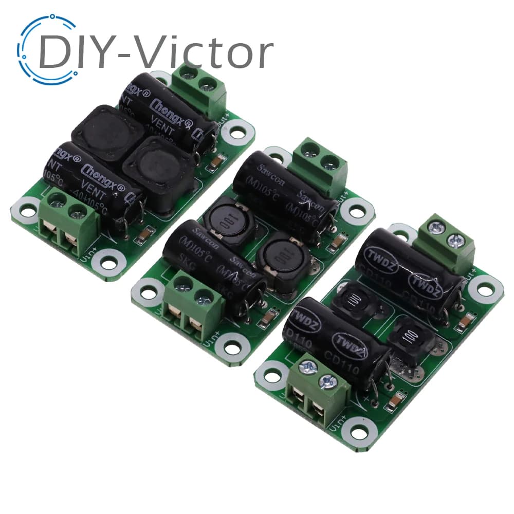 0-50V 2-4A DC power supply filter board Class D power amplifier Interference suppression board car EMI Industrial control panel