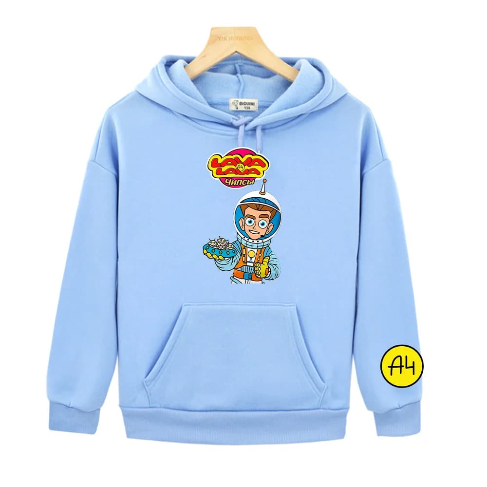 Влад Бумага А4 Children's Hoodies Astronaut UFO Sweatshirts Vlad A4 Funny Cartoon Clothing Merch A4 New Casual Long Sleeve Hoody
