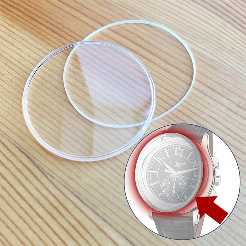 sapphire crystal glass gasket for PP Patek Philippe Complications Annual Calendar Chronograph 5905 watch