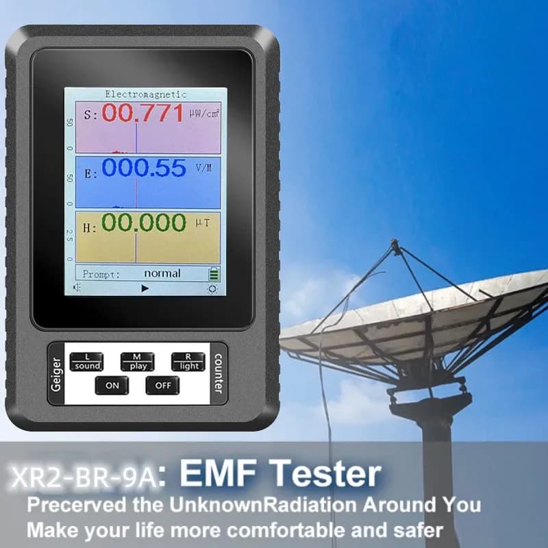 High Accuracy Professional Radiation Dosimeter Monitor Tester Portable Electromagnetic Radiation Detector EMF Meter