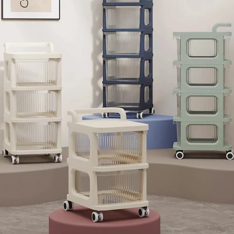 Barber Delivery Cart Professional Beauty Salon Furniture Aesthetic Storage Trolley Rolling Tray Hairdressing Makeup Carrito