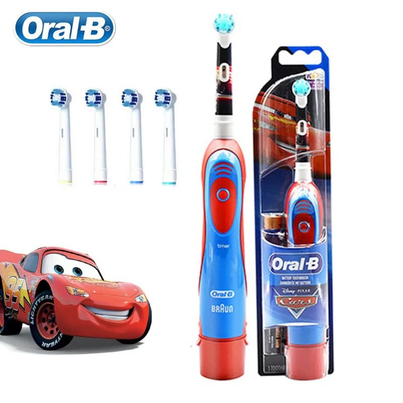 Oral B Electric Toothbrush Soft Bristle Protect Gum for Kid Waterproof Timer Teeth Brush with Extra Supplement Brush Head Refill