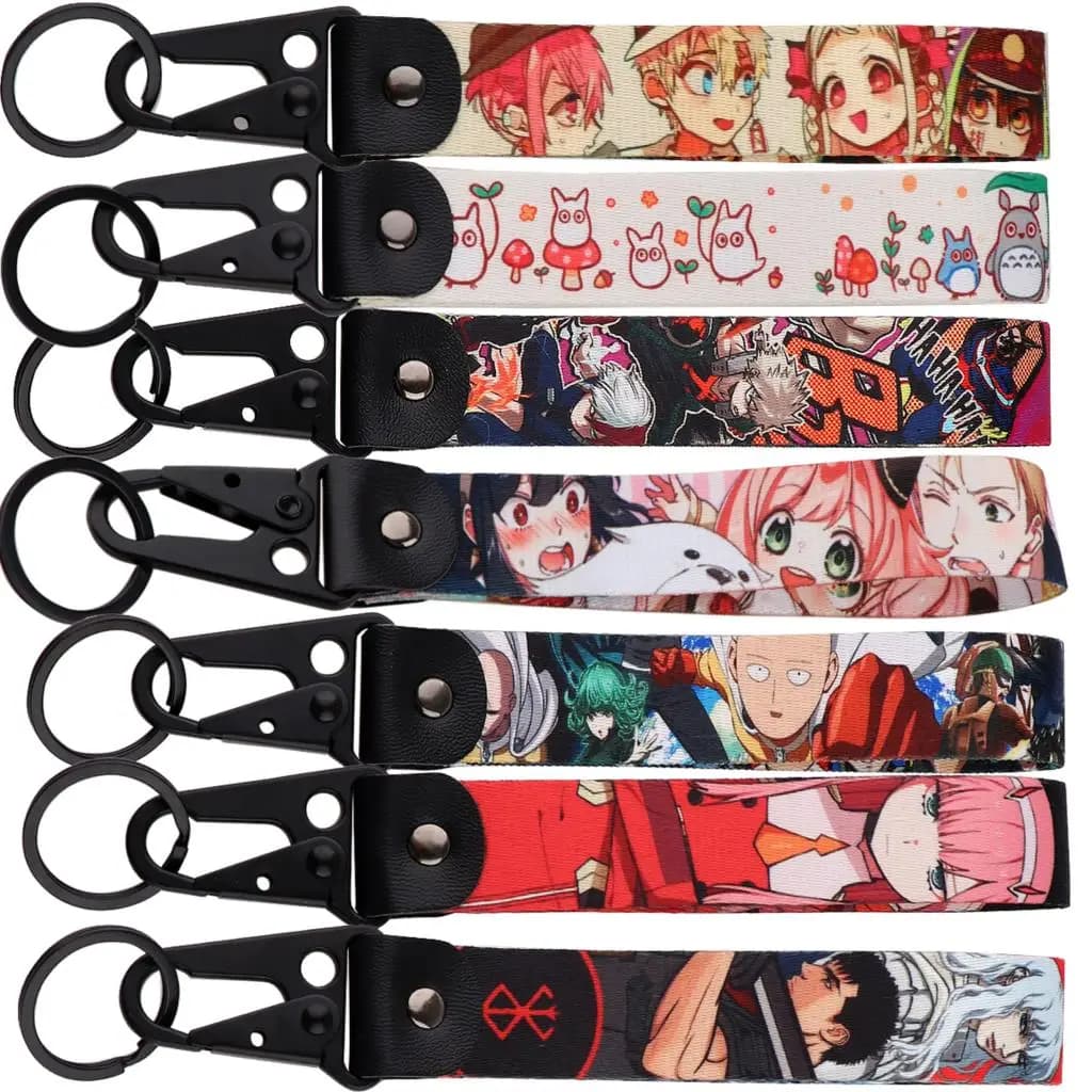 Anime Keychain Kawaii Pink Eagle Beak Key Tag For Motorcycles Cars Backpack Chaveiro Key Ring Fashion For Friends Souvenir Gifts