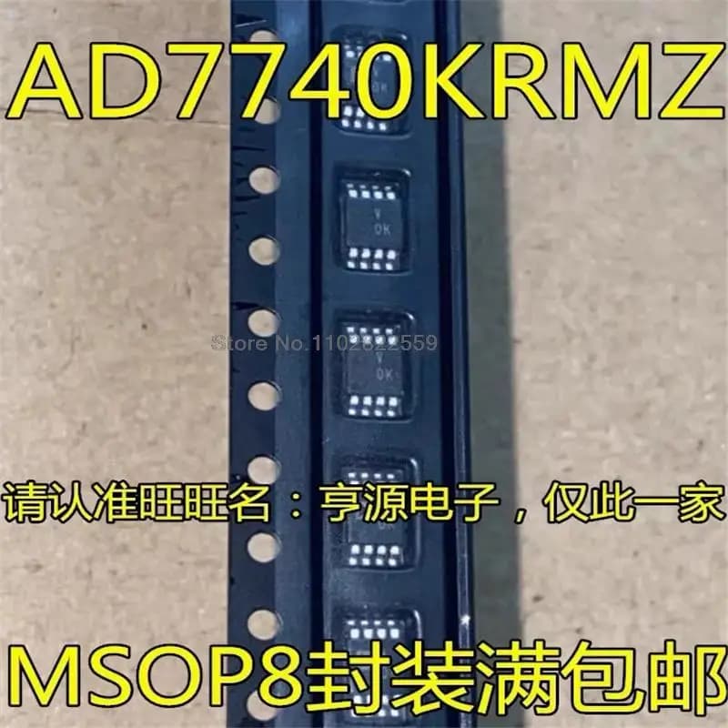 1-10PCS AD7740KRMZ AD7740KRM AD7740K AD7740 MARCAÇÃO VOK MSOP-8