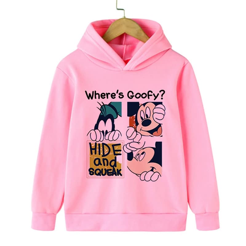 y2k Kawaii Cartoon Manga Anime Mickey Minnie Disney Mouse Hoodie Children Clothes Kid Girl Boy Sweatshirt Hoody Baby Top