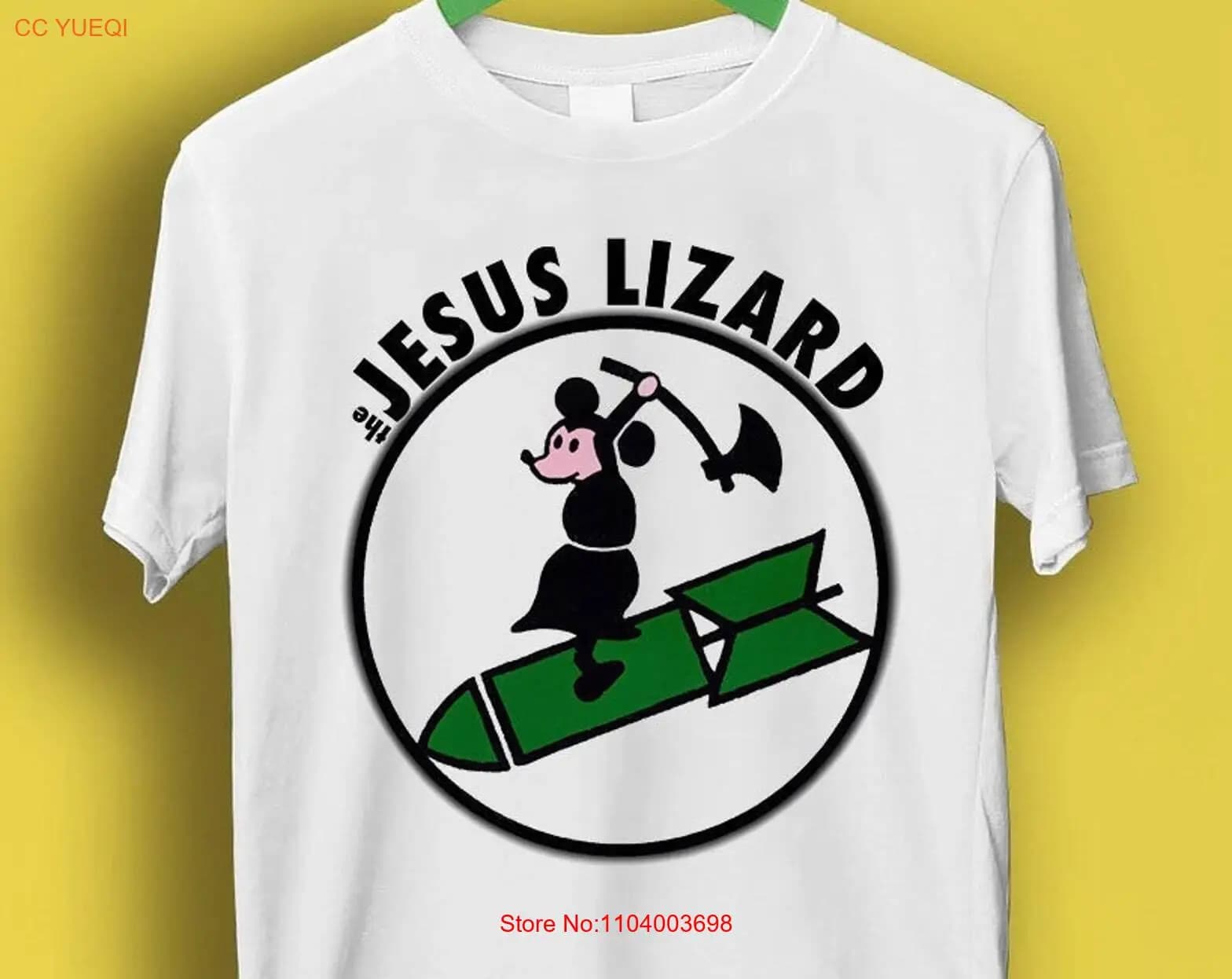New Vintage Graphic The Jesus Lizard Rock Punk Mouse Design T Shirt P2795