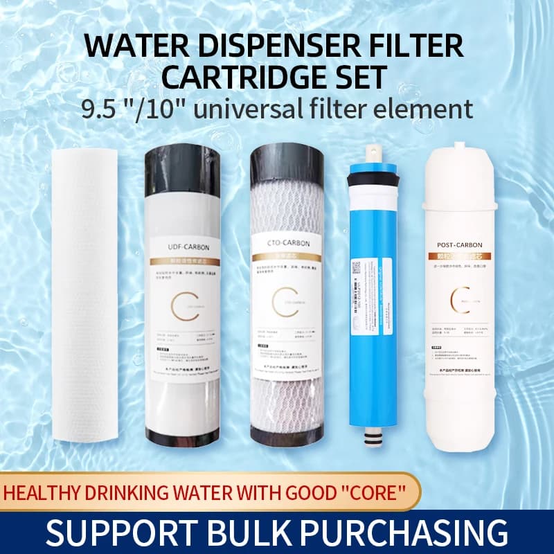 Water purifier filter element universal household three-level suit five activated carbon10inchppcotton filter