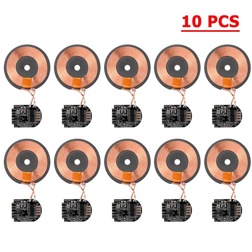 1PCS 5PCS 10 PCS Wireless Charger Transmitter Module PCBA Board Coil 15W High Power Wireless Charger Module