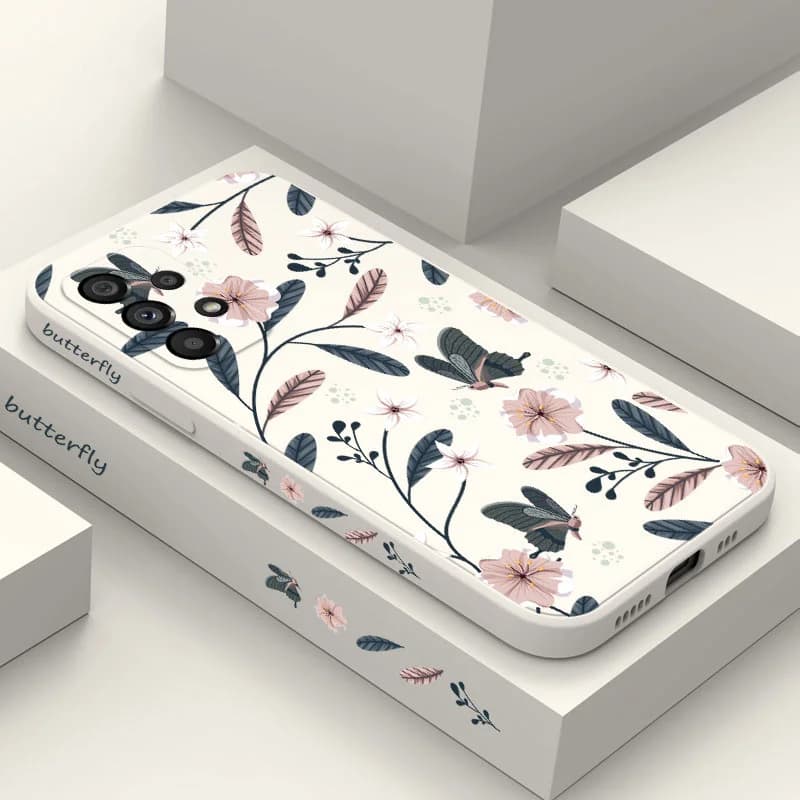 Warm Blossom Branches Phone Case Samsung A56 A36 A26 A16 A06 A73 A53 A33 A23 A15 A25 A35 A55 A13 A03 A04 A04S A72 A52 A32 A22 4G