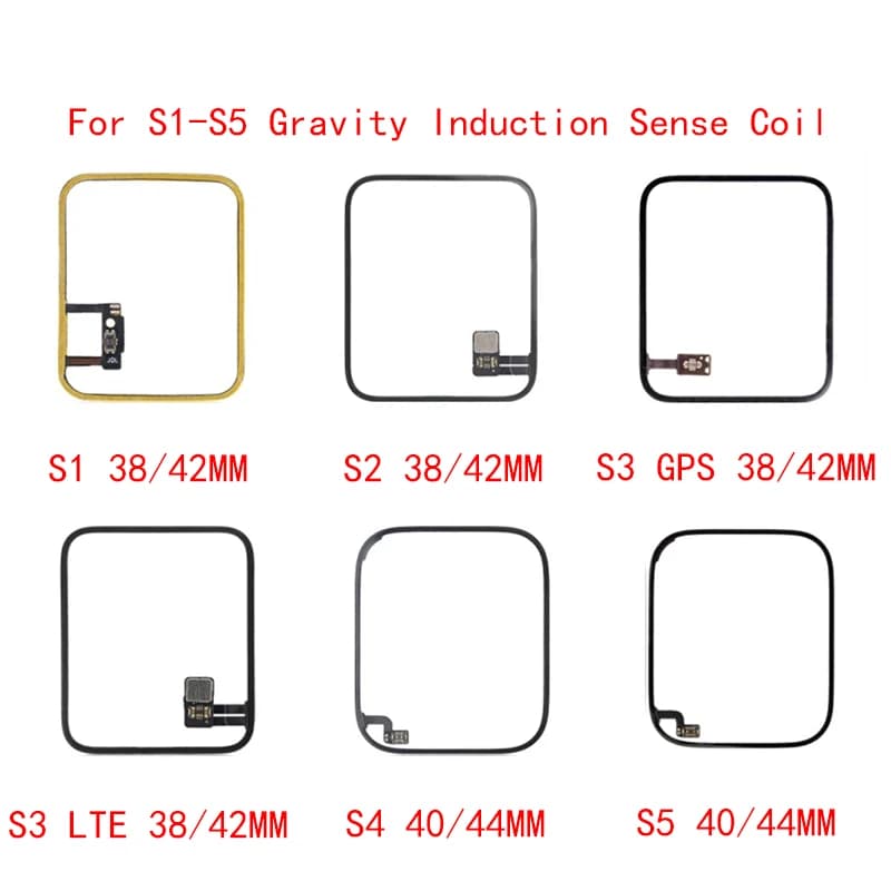 Force 3D Touch Flex Cable For Apple Watch Series 1 2 3 4 5 SE S5 S2 S3 S4 Gravity Induction Sense Coil Cellular 38 42 40 44 mm