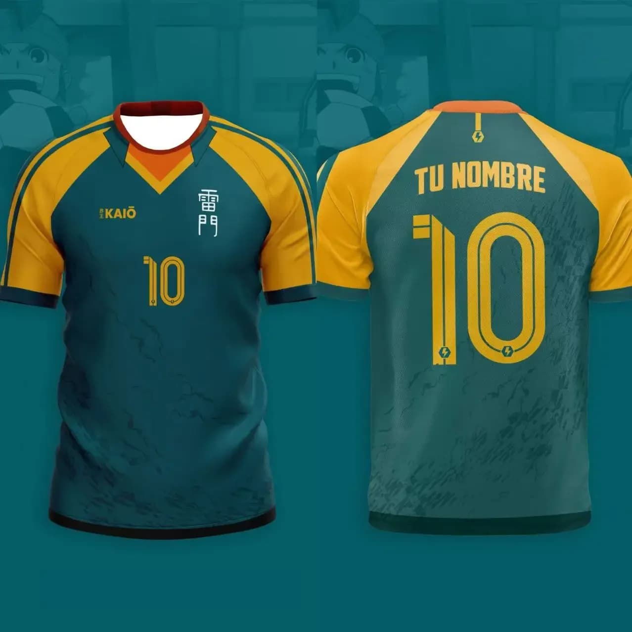 Japan Soccer Anime Jersey Inazuma Eleven Kaio Boys Girls Clothes Sports Casual Breathable Quick-Drying Oversized Daily Training