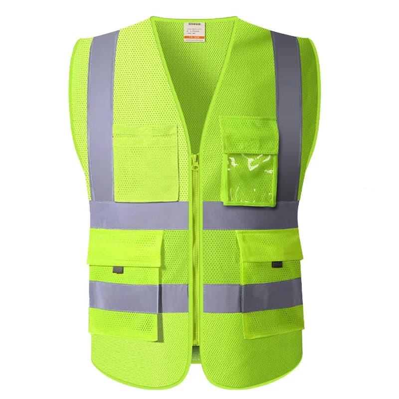 SFVEST HI VIS VIZ EXECUTIVE VEST HIGH VISIBILITYWORK WAISTCOAT REFLECTIVE SAFETY SECURITY TOP ORANGE YELLOW BLUE
