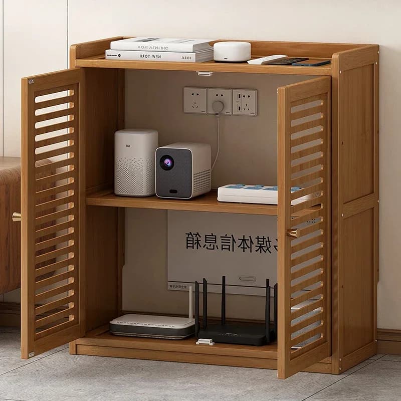 Free-Standing Router Organizer, Spacious WiFi Box Cover, Thickened Panels, Ventilated Design for Heat Dissipation