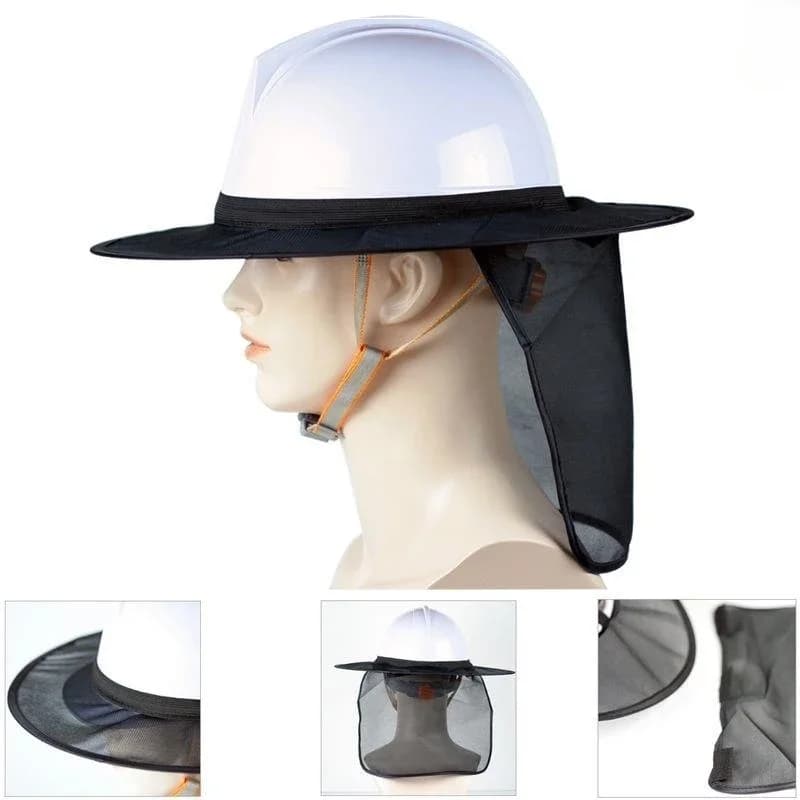 Construction Site Sun Hat Sun Shade Breathable Full Summer Sunshade Cloth Visibility Mesh for Man Woman Outdoor