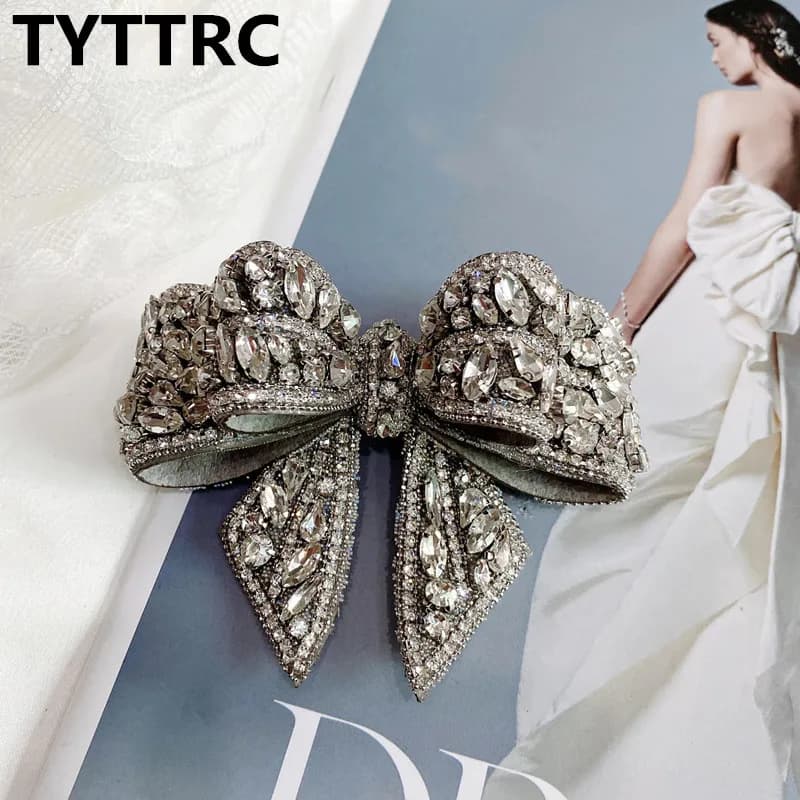 1PC Bowknot Bow Jewelry Shoe Flower High Quality Bridal Wedding Party High Heels Shoes DIY Manual Customization Shoe Decoration