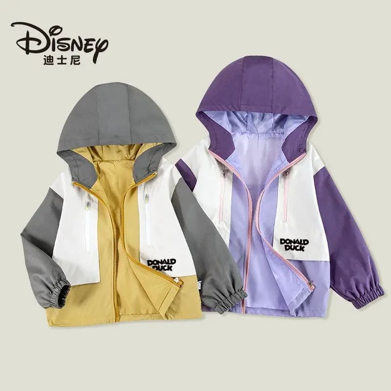 Girly Heart Kawaii Cute Mickey Minnie Printed Jacket Disney New Children's Autumn and Winter Warm and Windproof Outer Top Gift